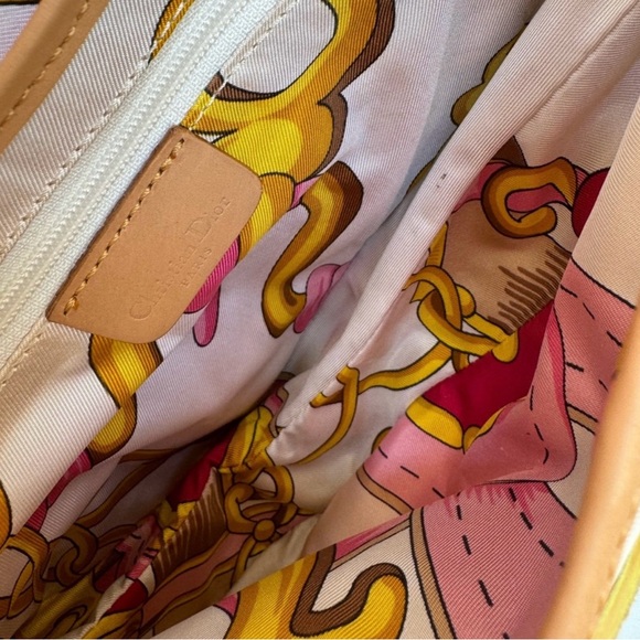 ⚡️SOLD⚡️ ✨RARE✨ Christian Dior Multicolor Silk Print Saddle Bag (Galliano Era) - Picture 16 of 17
